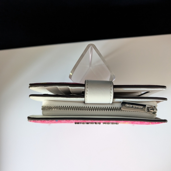 NWT Michael Kors Fuschia Jet Set Crossbody Bag and Matching Wallet Set - Picture 7 of 16